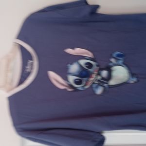 Disney blue Stitch shirt size small